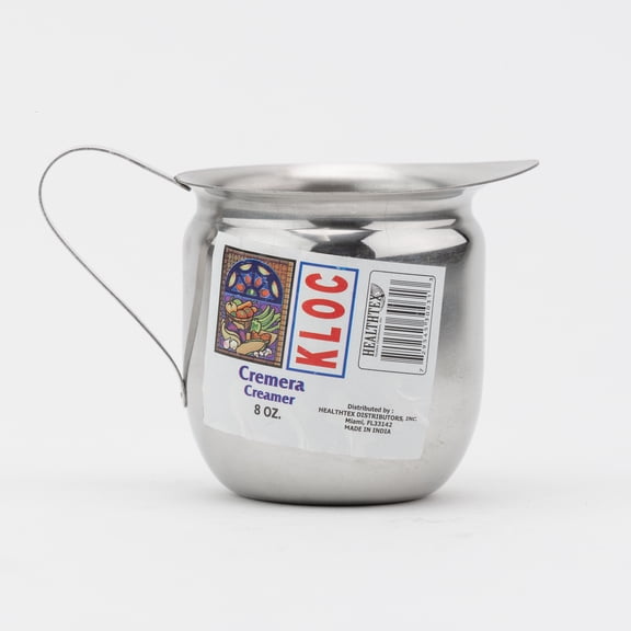 Kloc Stainless Steel Bell Creamer, 8 oz, Medium Creamer for Kitchen and Hospitality Use