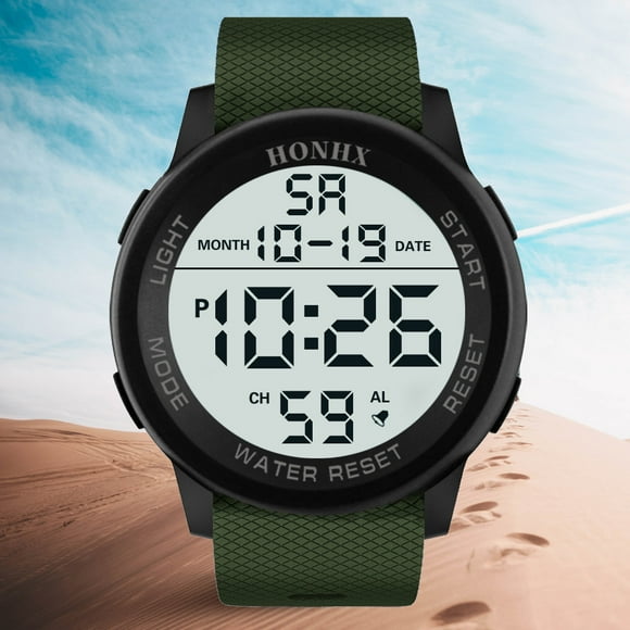 RKSTN Mens Watches Luxury Analog Digital Military Sport LED Wrist Watch Mens Watches