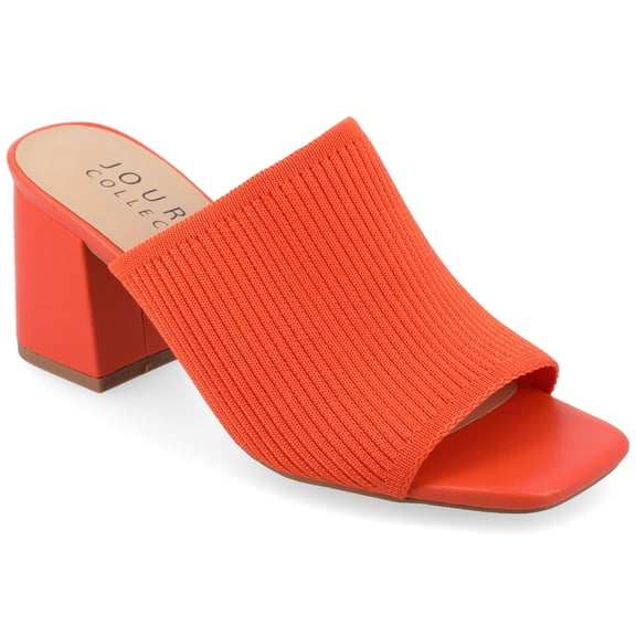 Journee Womens Lorenna Open Square Toe Block Heel Dress Sandals, Widths Available