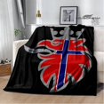 thumbnail image 1 of Lightweight Rectangle Flannel Picnic Blanket with 3D Print for Indoor Outdoor, 1 of 9