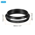 thumbnail image 2 of Uxcell 72mm Lens Hood, 2Pcs Standard Vented Matte Surface Inside Lens Hood, Black, 2 of 6