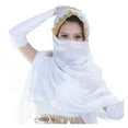 thumbnail image 3 of 12 Colors Dancewear Belly Dance Clothes Wrap Head Scarf Chiffon Lace Headpiece Dance Head Veils, 3 of 7