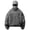 A-Grey413, variant on XIAOCHA Unisex Trendy Balaclava Hoodie Oversized Half Zip Design Pullover Windproof Outdoor Streetwear Pullover Hoodie