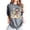 2-Grey, variant on 250 Anniversary USA Shirt for Women Retro Statue of Liberty Pullover Top Casual Short-Sleeved Patriotic Shirt
