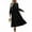 Black, variant on Fall Long Dress for Women Crewneck Casual Long Sleeve Pleated Dresses with Pockets