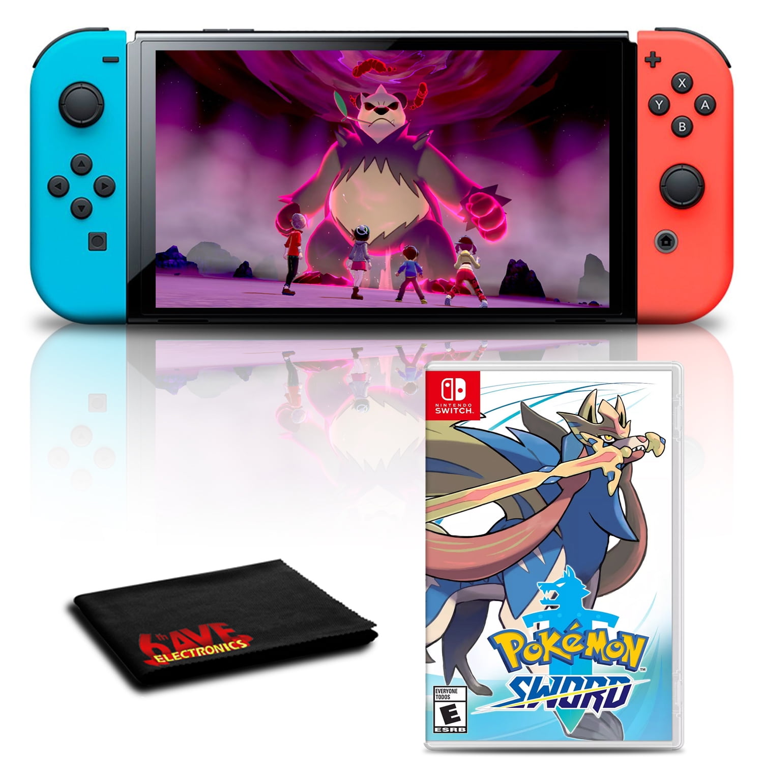 Nintendo Switch OLED Neon Blue/Red with Pokemon Sword Game | Walmart Canada