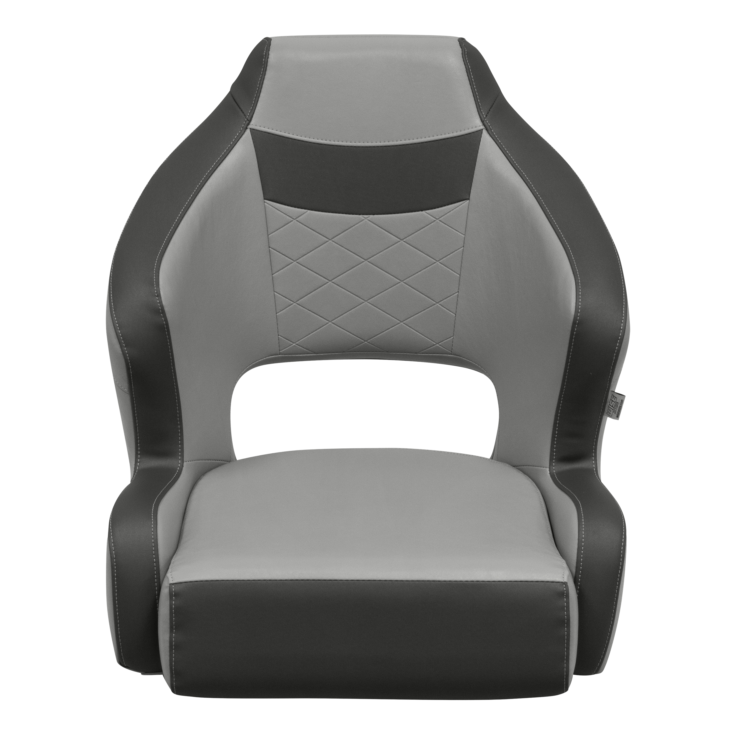 Wise DLX3338-1905 DLX Series Pontoon Bucket Seat with Flip Up Bolster - Marble / Reef Stone