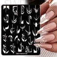 thumbnail image 3 of BESW Nail Stamping Plates with Geometric Templates, Stripes, Flowers, and 3D Designs Printing Tool SW-French 07, 3 of 5
