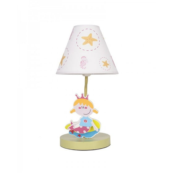Kids Little Mermaid Table Lamp With Fabric Shade Com Departments