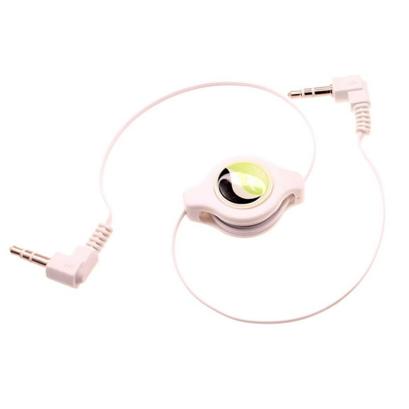 Retractable Aux Cable for Samsung Galaxy XCover6 Pro Phone - 3.5mm Adapter Car Stereo Aux-in Audio Cord Speaker Jack Wire V8D Compatible With Galaxy XCover6 Pro Model