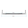 thumbnail image 2 of ammoon 3-Pack Guitar Effect Pedal Instrument Patch Cable 15cm/ 0.5ft Long with 1/4 Inch 6.35mm Silver Right Angle Plug Black PVC Jacket, 2 of 7