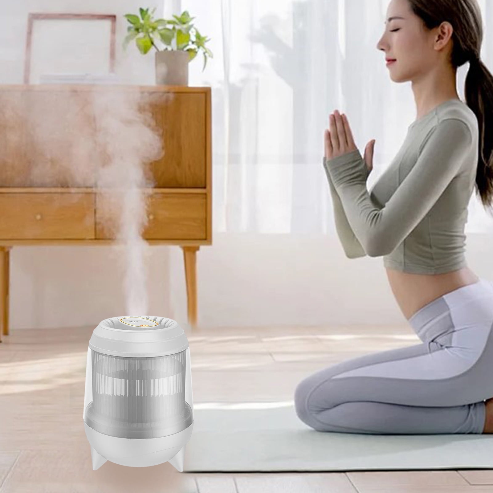 Inerposs Large Capacity Humidifier, USB Humidifier for Bedroom, Adjustable Mist Control Humidifier, Cool Mist Technology, Aroma Diffuser for Home and Office