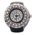 thumbnail image 1 of Reloj de anillo, reloj de anillo de dedo Reloj de anillo de dedo brillante Reloj de anillo de cuarzo de dedo Diseño aerodinámico, 1 of 8
