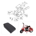 thumbnail image 4 of Mini Asiento De Bicicleta De 12,5 Pulgadas, Mini Cojín De Asiento De Bicicleta Cómodo Para Ct100u 98cc Ct100 100cc, 4 of 7