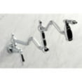 thumbnail image 4 of Kingston Brass KS2101AL Heritage Wall Mount Pot Filler, Polished Chrome, 4 of 5