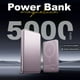thumbnail image 2 of Power Bank Pila Batería Portatil Kimhi 5000mah Carga Inalambrica Magnetica 15w Carga Rapida Puerto Usb-c Pd20w Ultra Delgado Cargador Para Celular Banco De Energia Con Indicador Led Color Rosa, 2 of 7