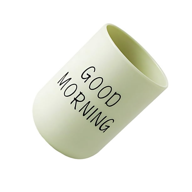 Soidarity Organiza con estilo tazas de almacenamiento de enjuague bucal para un baño limpio, taza de para la boca Cuerpo del baño verde