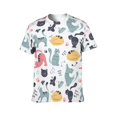 thumbnail image 3 of OUSIMEN Men's short-sleeved printed T-shirt, 3 of 7