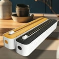 thumbnail image 3 of AMERTEER Dual Function Kitchen Storage Box & Cutter - Heavy-Duty Two-Way Cutter for Cling Film  Aluminum Foil  Baking/Parchment/Wax Paper - Built-in Cutting Blades  Space-Saving Counterto, 3 of 6