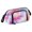 Pink and Blue Tie-dye Pattern, variant on Nylon Fish Mouth Pencil Case with Large Capacity Zipper Pencil Pouch Green Ink Splatter Pattern Pencil Bag Organizers