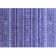 thumbnail image 1 of Ahgly Company Machine Washable Indoor Rectangle Abstract Blue Modern Area Rugs, 2' x 4', 1 of 4