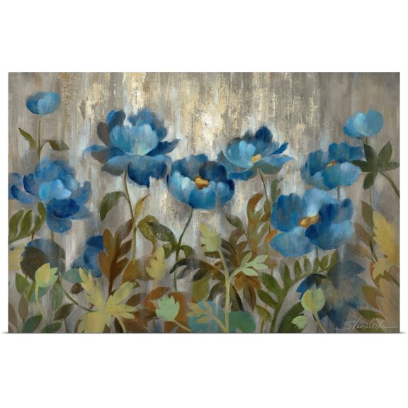 Great BIG Canvas | Rolled Silvia Vassileva Poster Print entitled Silver and Sapphire