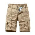 thumbnail image 4 of Mens Shorts – Casual Tech Shorts with Drawstring Men's Casual Style Shorts Comfortable Summer Wear Solid Color Stylish Design Everyday Cargo Pants, 4 of 4