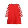 thumbnail image 3 of Bellafa 2-7T Little Girls Long Sleeve Dress Toddler Kids Christmas Easter Cotton Casual Appliques Shirt Jersey Dresses, 3 of 8