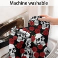 thumbnail image 5 of Black Skull Rose Pattern Bathroom Rugs Mat,Non Slip Microfiber Bathroom Rug,Rubber Backing,Soft Bathroom Mats for Bathroom Floor,Tub and Shower,20x32in(50x80cm), 5 of 5