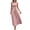Pink, variant on XuJwPNcy Dresses for Women Sleeveless Tie Front Aline Dress Round Neck Thin Maxi Dresses Ladies Summer Comfortable Clothes