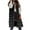 Black, variant on VINUSLI Women's Long Puffer Vest Sleveless Zip Up Hooded Jacket Plus Size Thickened Warm Coats Outdoor Quilted Windbreakers 2025 Beige,M