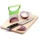 thumbnail image 3 of 4 Pieces Stainless Steel Onion Cutter Vegetable Tomato Holder Cutter for Kitchen Workers Safety Cooking Tools, 4 Colors, 3 of 5