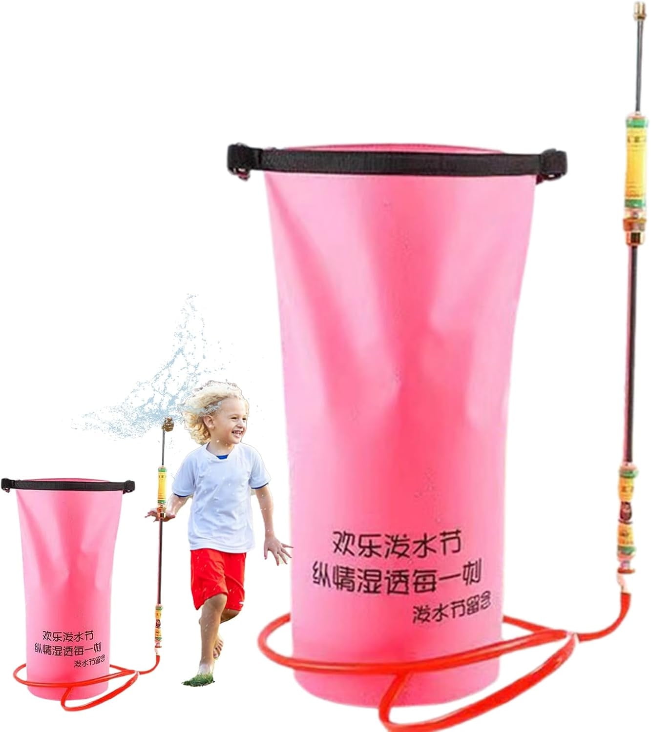 Mnhhatv Large Water Squirter Backpack - Continuous Spraying Water Soaker with Large Capacity Tank, Ideal for Outdoor Pool Games, Beach, Yard Play, or Family Events for Endless Fun