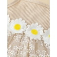 thumbnail image 6 of Bagilaanoe 2pcs Toddler Baby Girl Short Pants Set Sleeveless Daisy Print  Cami Tops + Ruffle Shorts 6M 12M 18M 24M 3T Kids Casual Summer Outfits, 6 of 9