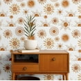 thumbnail image 2 of S4Sassy Radiant Sunburst Wallpaper- White Wall Covering, 25" x 240" Self-Adhesive Textured Vinyl Walls Paper, Wallwrap, DIY Wall Covering For Boho aesthetic wall decor, Living Room, Living Spaces, 2 of 9
