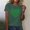 Green, variant on Love Shamrock Graphic St Patrick's Day Cute T-Shirt Women's Clover Irish Tees Short Sleeve Casual Tops