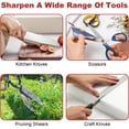 thumbnail image 6 of Handheld Garden Tool Sharpener for Sharpening Pruning Shears, Scissors|Quickly Restores Blade Sharpness in 30 Seconds, Compact Pocket Blade Sharpening Tool for Camping, Garden & Garage Use(Black+Red), 6 of 6