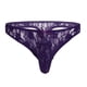 thumbnail image 1 of Gibobby Conjuntos de Lencería Calzoncillos T-back Ropa interior Hombres Encaje Floral Lencería Bikini Semi transparente Íntimos(Morado, XL), 1 of 5