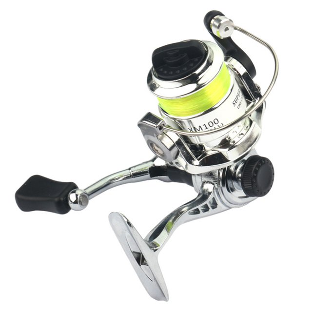 Carrete De Pesca De Agua Salada Mini rueda de pesca Baitcasting portátil 4,3/1 accesorios de pesca de bolsillo al aire libre Tmvgtek Para Estrenar