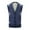 Navy, variant on Mens Sweaterautumn and Winter Fashion Casual Printed Pocket Knitted Wool Cardigan Vest Sweater Vest