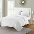 thumbnail image 2 of VCNY Home Nina 2-Piece White Geometric Quilt Set, Twin, Adult, Unisex, 2 of 6