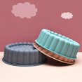 thumbnail image 4 of Baking Silicone Round Cake Mold Kitchen Baking Pan Cake Bread Baking Tray(1pcs, Pink), 4 of 5