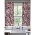 thumbnail image 2 of Pink Black Sheer Curtains 72 Inch Length 2 Panels Set, Elegant Modern Abstract Art Luxury Voile Window Treatment Rod Pocket Curtains Sheers Drapes for Bedroom/Living Room/Kitchen 52"x72"x2, 2 of 7