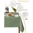 thumbnail image 2 of Sage Green Brown Flowers Table Cloth, Classic Botanical Art Elegant Waterproof Tablecloth for Rectangle Tables, Reusable Washable Fabric Table Cover for Restaurant Kitchen Dining Tables 60"x120", 2 of 6