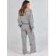 thumbnail image 5 of Conjunto de chándal de 2 piezas para mujer, otoño de 2023, sudadera holgada con media cremallera y pantalón de chándal de pierna ancha, conjunto de chándal para estar en casa., 5 of 5