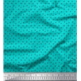 thumbnail image 1 of Soimoi Green polyester Crepe Fabric Plus Sign Geometric Print Fabric by Yard 42 Inch Wide, 1 of 3