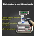 thumbnail image 4 of Price Computing Scale with Thermal Label Printer Up to 66lb Weighing Range Pole Display Scale for Supermarket (with Mobile APP) Electronic Weight Scale Digital Price Computing Thermal Label Printer, 4 of 11