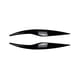 thumbnail image 1 of For Fiesta Mk6 2008-2012 Glossy Black Front Headlight Cover Head Light Lamp Eyelid Eyebrow Trim, 1 of 5
