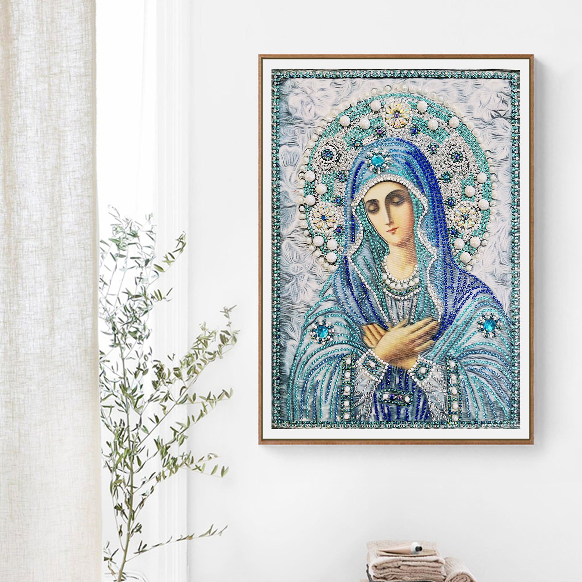 Mother Mary And Jesus - 5D Diamond Painting - DiamondByNumbers - Diamond  Painting art