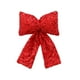 thumbnail image 2 of Adorno de lazo de Navidad | Gran decoración navideña de lentejuelas | Rojo, Dorado, Plata, Negro, Rosa | Tela de 12"x8" | Acento llamativo de ventana y árbol de Navidad | Decoración festiva duradera, 2 of 8